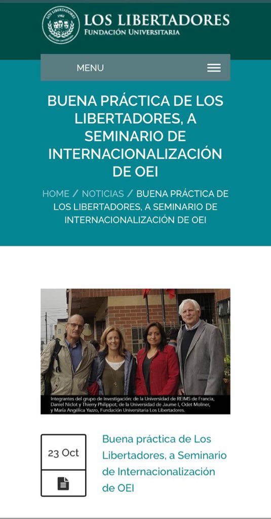 jennydanna1's tweet photo. Felicitaciones a la #FullInvestigadora Angelica Yazzo de @UniLibertadores por su #Fullinvestigacion “Desafíos de la educación superior inclusiva: Desigualdad, Equidad y Calidad” y a las demás IES destacadas #OrgulloLibertador #FullInvesigaciones #FullLRP👉🏻https://t.co/lweMg81Zic. https://t.co/qcVR8tEong