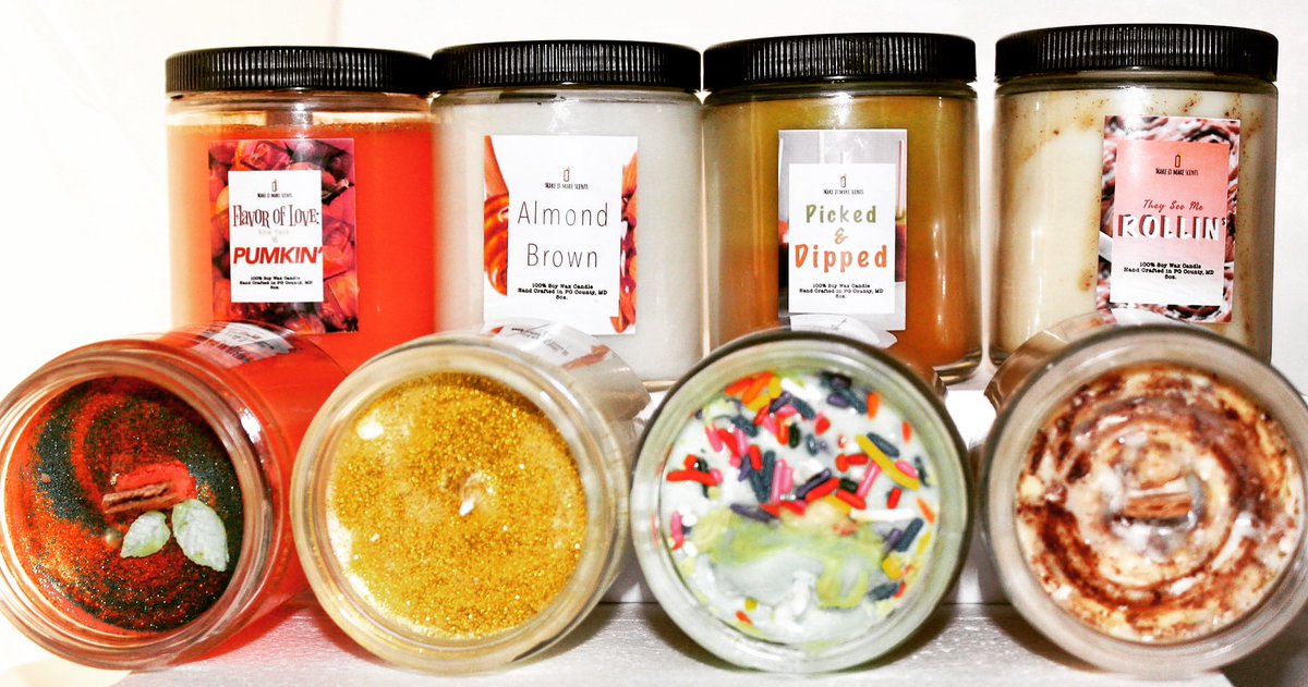 4/x: this product specifically has been snatching up our own coins! I mean Make it Make Scents !! Our candle collection is top tier and we not even done yet! We just dropped TWO new seasonal collections, the 3EO Halloween Trinity set and 4 new fall scents  https://itspgculture.com/shop/make-it-make-scents