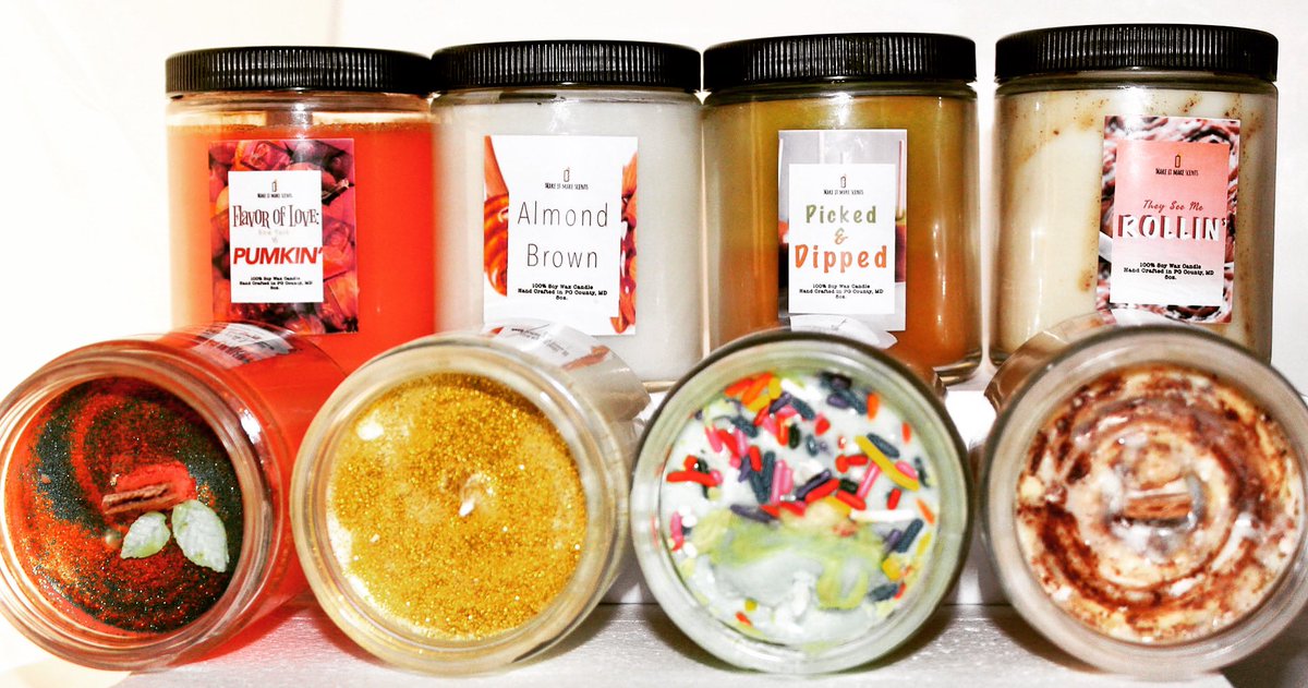 4/x: this product specifically has been snatching up our own coins! I mean Make it Make Scents !! Our candle collection is top tier and we not even done yet! We just dropped TWO new seasonal collections, the 3EO Halloween Trinity set and 4 new fall scents  https://itspgculture.com/shop/make...