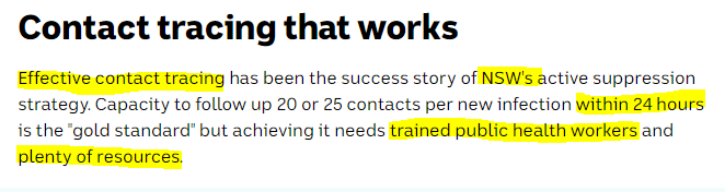 4/ however the article mentions things we can do. The first: contact tracing that works (100% agree). Australia is extremely well prepared on this front now.