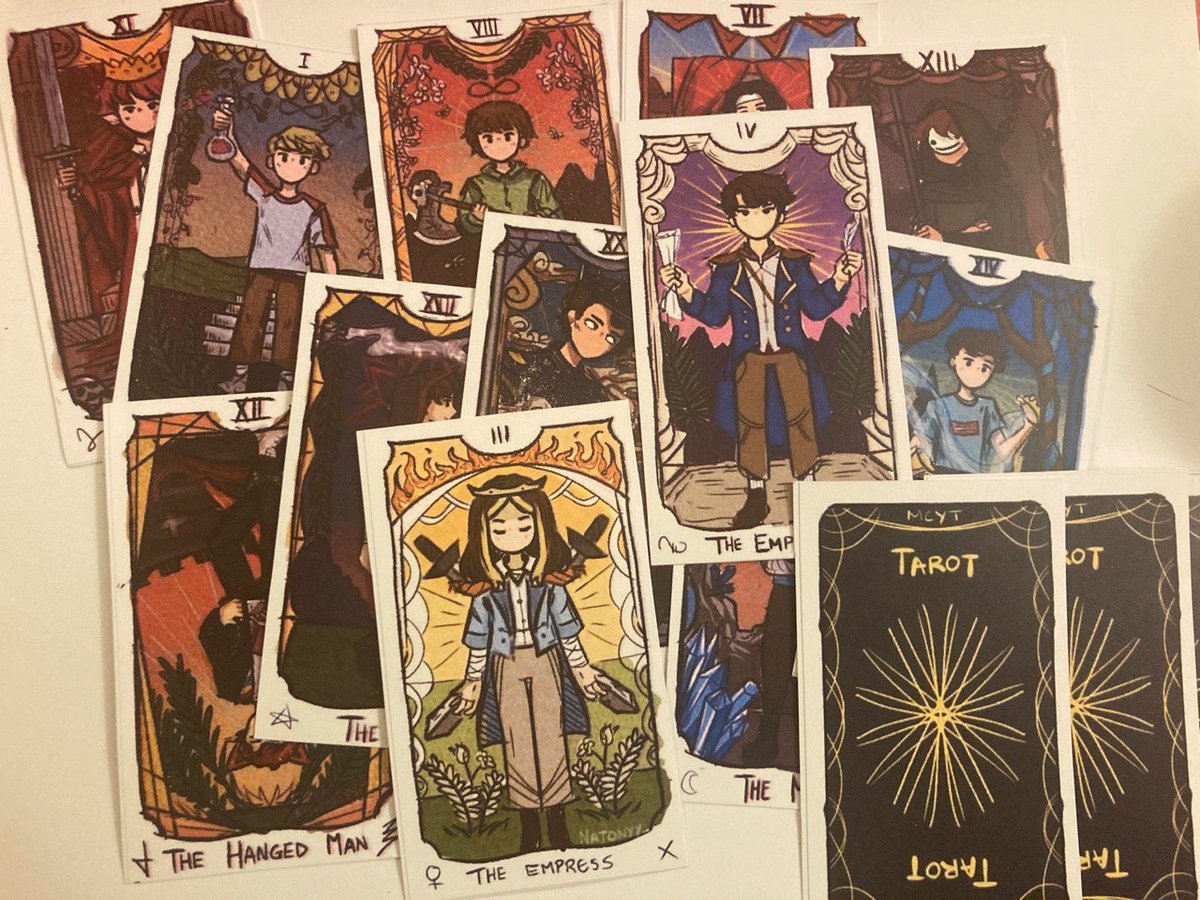 “MCYT tarot card giveaway!!! 

Giveaway includes (per perso...