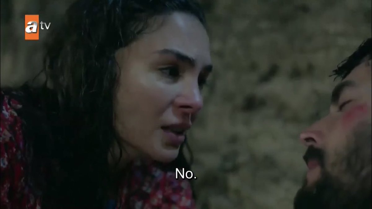 he wants her to leave him behind even when he’s barely alive he still thinks of her first NO ONE TALK TO ME   #Hercai   #ReyMir
