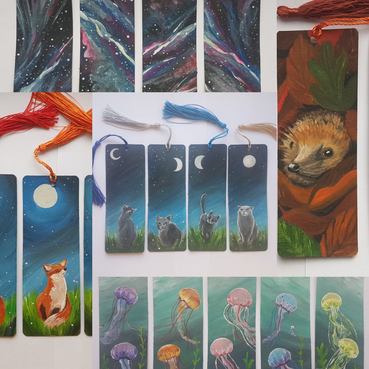 I'll go first! Hi! I'm a flora, fauna, celestial & mystic artist in Bedfordshire UK. Handpainted, made bookmarks, charms, wall art, portraits and more! ready to order items in store now. open for commissions of custom pieces.  https://etsy.me/3dJhAUy 