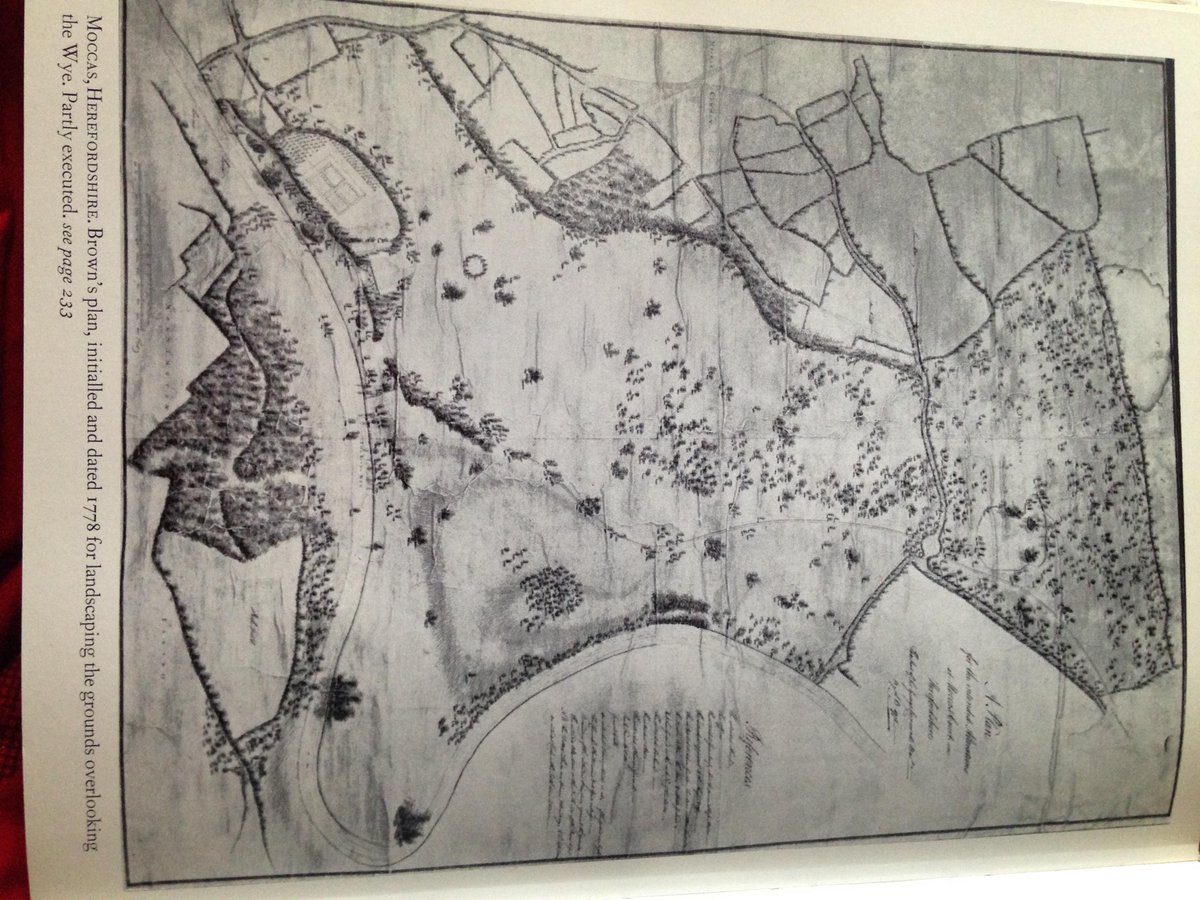 BrownCapability's tweet photo. 1778 #CapabilityBrown was paid £100 (£152k) for a plan of #Moccas #Herefordshire by Sir George Cornewall. "the Intended alterations at Moccas Court, L.B 1778" plan survives in @GettyHub In 1790s @HumphryRepton advised on additional improvements @MoccasChurch https://t.co/fFesR3M9Uo