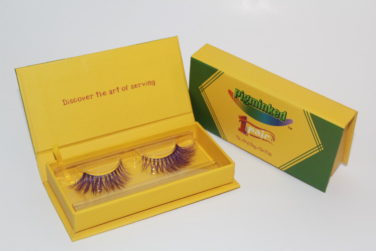 8/x: Pigminked Okay y’all here’s where we REALLY blow your minds. We personally picked out every single detail to this product.  #colorlashes are trending heavy in the  #makeup community and as previously stated We are THE Plug  https://itspgculture.com/shop/pigminked-lashes