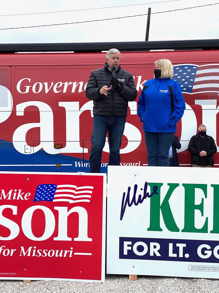 Mike and Teresa Parson out on the trail today. They are the real deal, genuinely good people. Such an honor to work with them. #TeamParson #MikeWorks