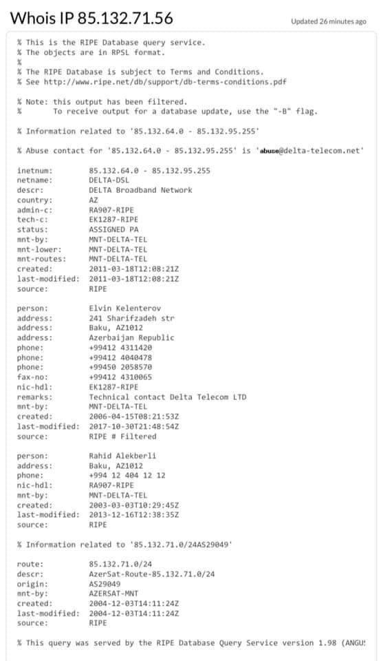 ArpHov's tweet photo. 🇦🇲Human Rights Defender has evidences-Azeris illegally take passwords &amp; usernames of🇦🇲social network accounts &amp; start managing.The social network pages/accounts’re activated from🇦🇿IP domain.Monitoring shows-these’re our compatriots’ who were taken prisoners ofwar or appeared in🇦🇿 https://t.co/RLPKYSHGs5