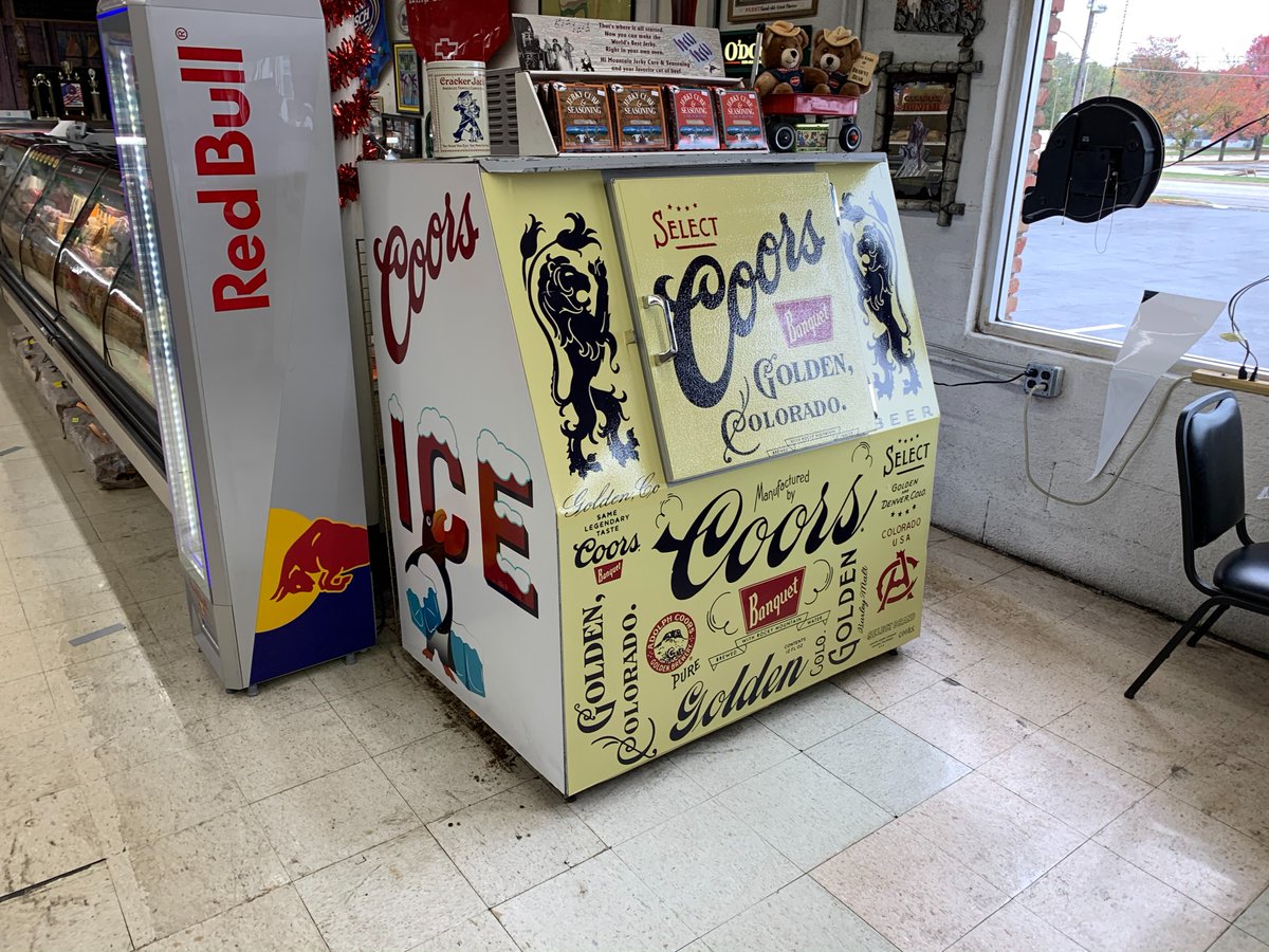 csbev's tweet photo. It's safe to say, in most scenarios, all coolers are in fact cool. This cooler however, in every way imaginable, is one COOL cooler! Cheers to Pollard's / The Store in Raytown, now we just want a @CoorsBanquet #TeamCSBevInstall https://t.co/fqdQUFbwUj