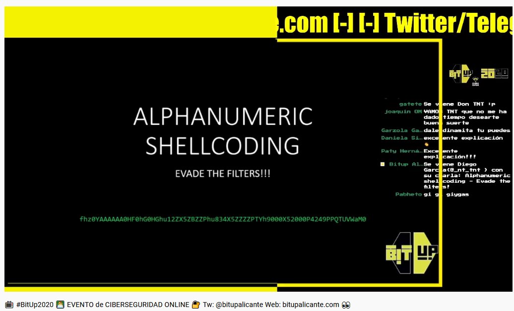 bitupalicante's tweet image. Entra en escena Diego García(@_nt_tnt ) con su charla: Alphanumeric shellcoding - Evade the filters!

¿Shell-qué? ¿Eso con qué se come? xD

#Bitup2020 
#ciberseguridad