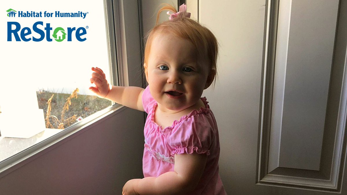 HFHMonroe's tweet image. Funds raised through the ReStore help build Habitat homes in our community, providing affordable homeownership to a hard-working family in our backyard &amp;amp; give kids like baby Lexi a place to grow ❤️ #HabitatReStore #MonroeMI #HabiKids