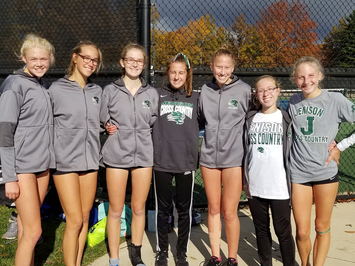 YES!! All 7 girls raced SO hard and got it done today! 2nd place team finish and we're moving on to the MHSAA Regional next Friday! 💚🏃‍♀️💪 #focusontheprocess #onedayatatime #hardworkpaysoff