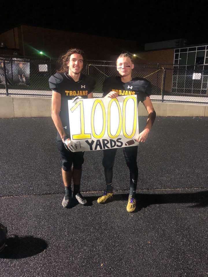 Congrats to <a href="/colinmullenix7/">Colin Mullenix</a> on his 1000th career receiving yard. 7th in school history. Beyond blessed to be a part of his unforgettable career.