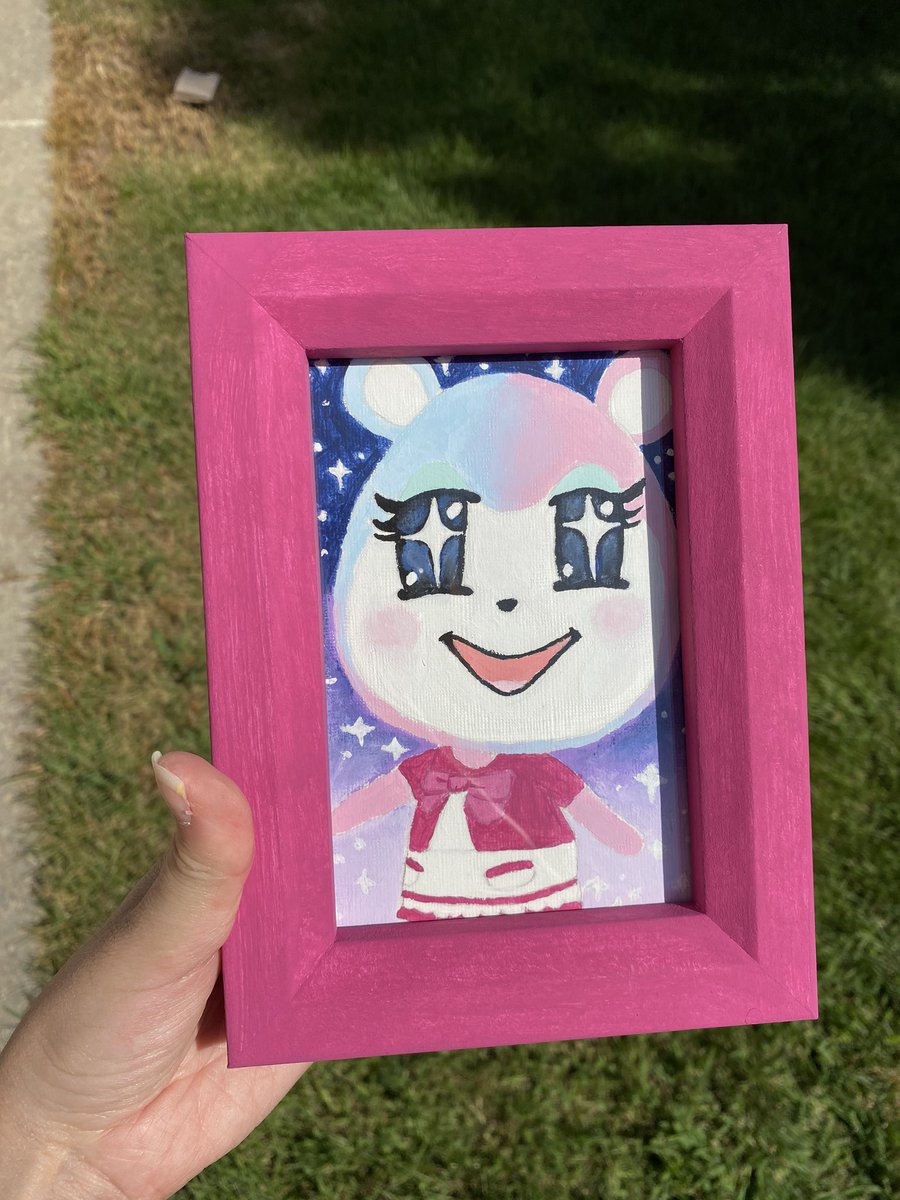 My commissions are open for custom villager photo paintings! Message me to get started 💕😊