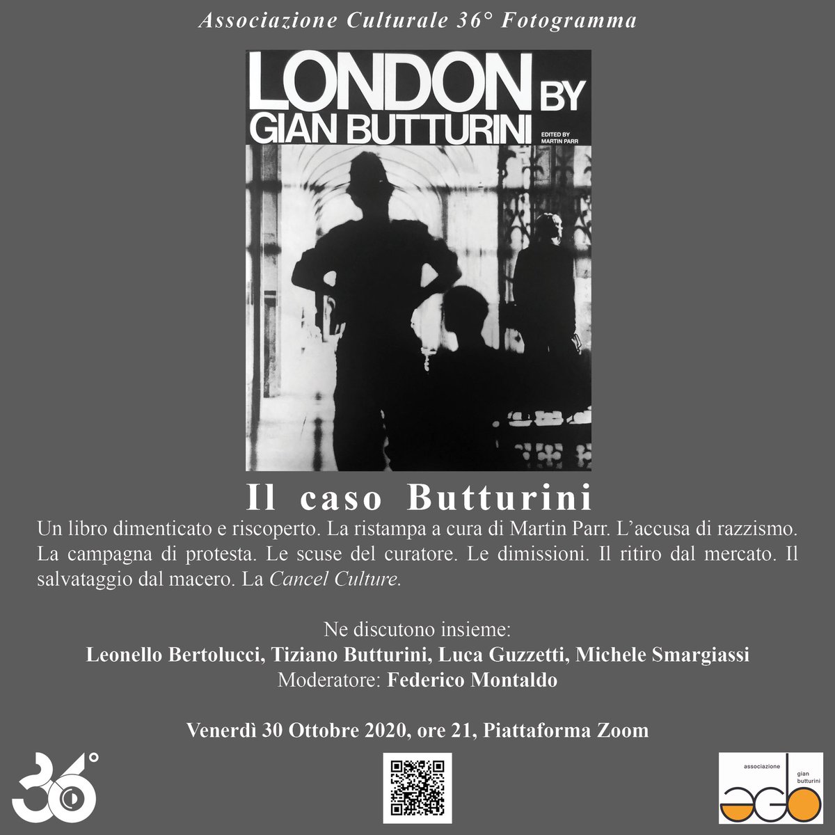 Il caso Butturini. Un libro da bruciare? Ne parleremo il 30 ottobre 2020, h 21 in diretta streaming con <a href="/Ilfotocrate/">Michele Smargiassi</a> Michele Smargiassi, Leonello Bertolucci, Tiziano Butturini, Luca Guzzetti.