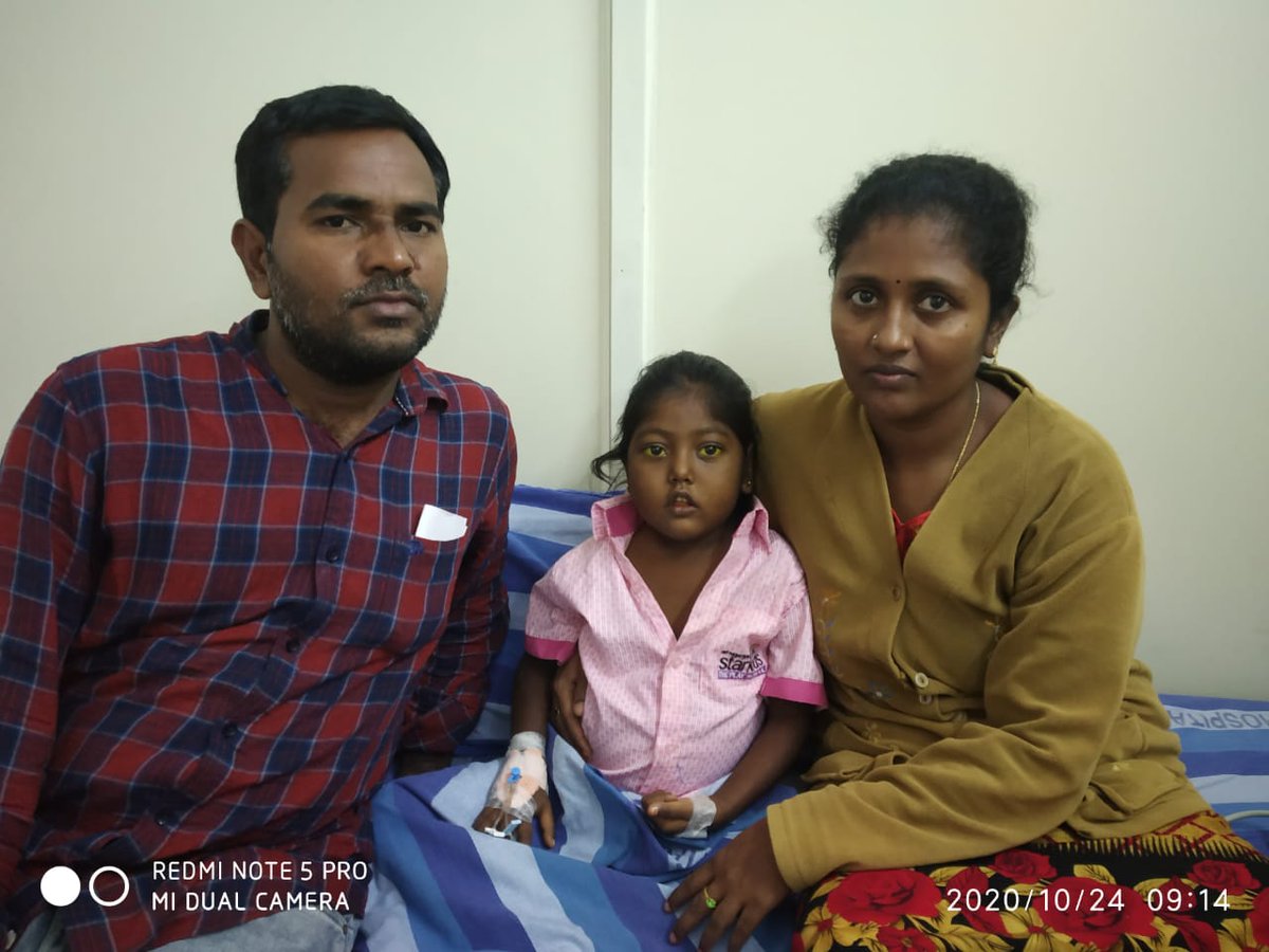 srikanthkala's tweet photo. @KTRTRS sir my daughter is suffering 4m liver Cirrhosis &amp; need transplantation in 30days. Need 35L 4 surgery I lost my job during this crisis &amp; spent my savings 4 treatment. Doctors r urging 4 surgery ASAP to save her life. Sir pls help I don’t have any sources &amp; need your help🙏 https://t.co/4N42uNDRGX