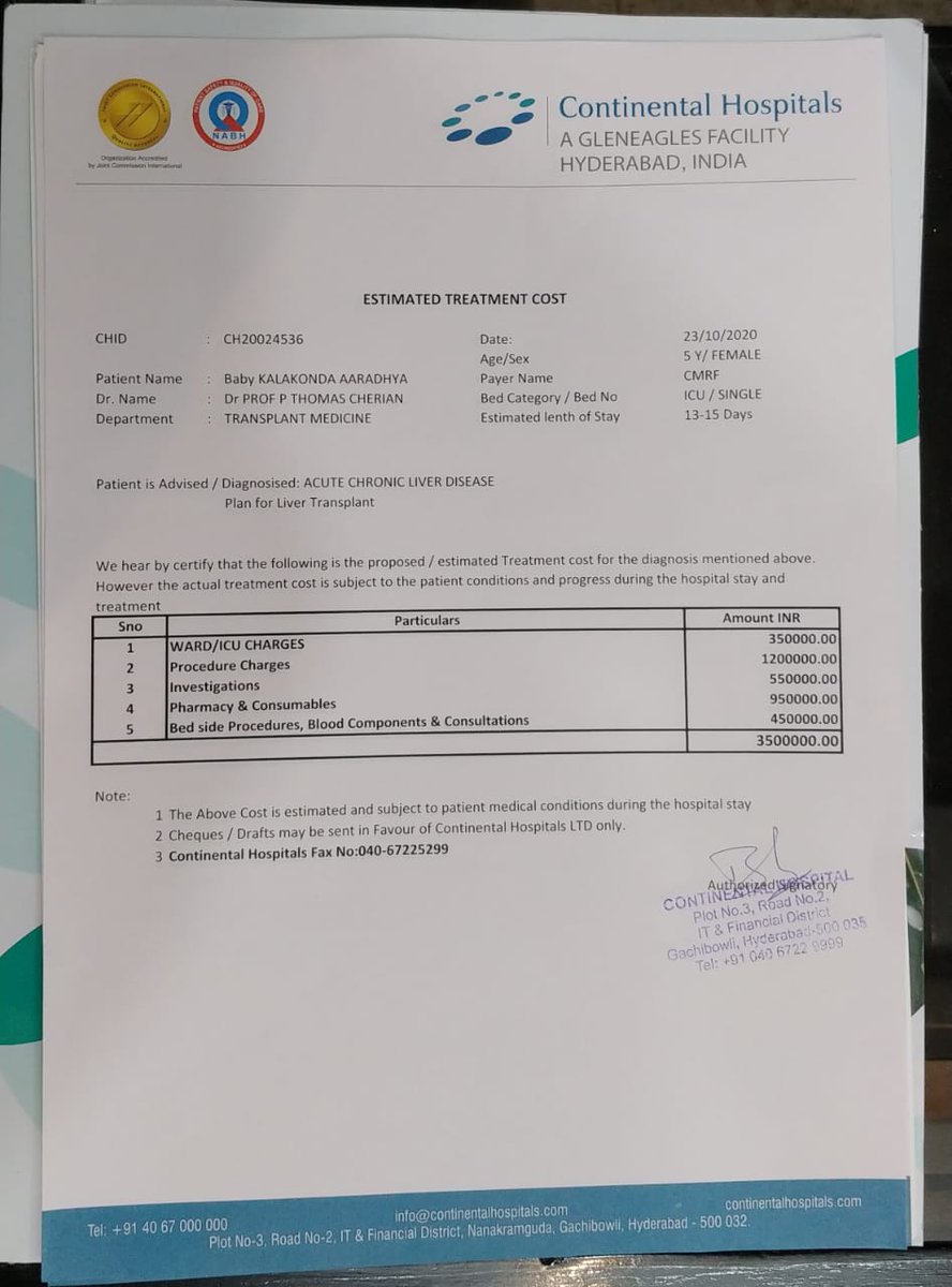 srikanthkala's tweet photo. @KTRTRS sir my daughter is suffering 4m liver Cirrhosis &amp; need transplantation in 30days. Need 35L 4 surgery I lost my job during this crisis &amp; spent my savings 4 treatment. Doctors r urging 4 surgery ASAP to save her life. Sir pls help I don’t have any sources &amp; need your help🙏 https://t.co/4N42uNDRGX