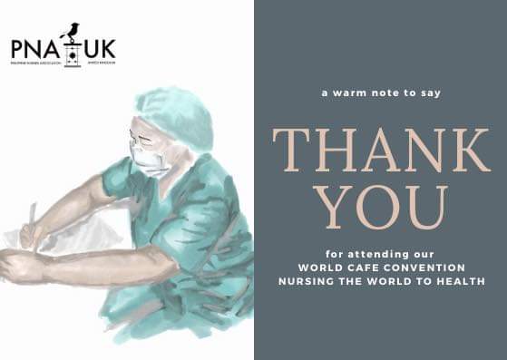 What a day! The whole @PNA_UKnurses team is grateful to all our attendees, members, hosts, technical team, abstract winners and sponsors for helping us make our first ever World Cafe Convention an astounding success!😊 Maraming salamat po!