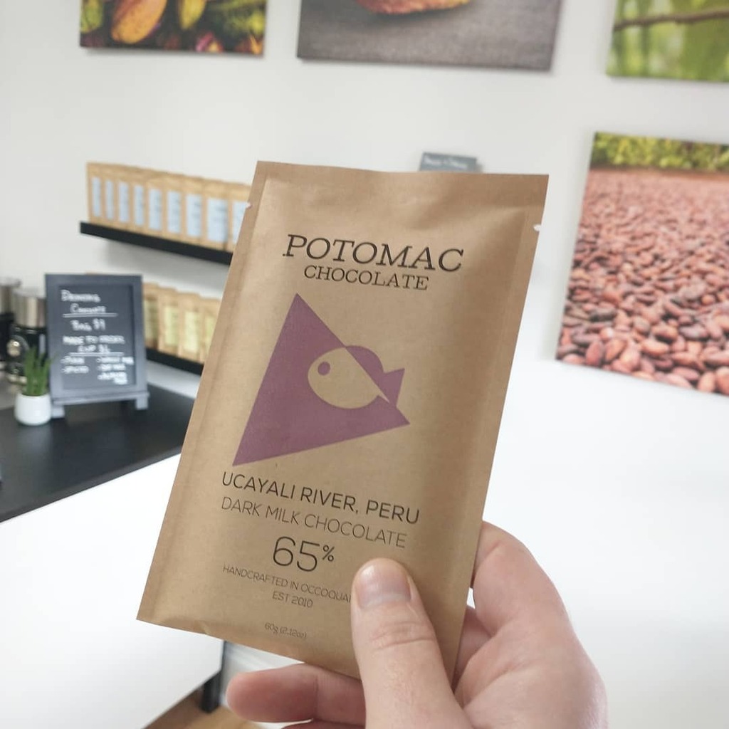 PotomacChoco's tweet photo. I'm enjoying some of my latest milk chocolate today! My Ucayali River, Peru 65% dark milk is rich and creamy with great fruit notes.
Stop by my retail shop in Occoquan VA or order online to try one for yourself.
#potomacchocolate #craftchocolate #beant… https://t.co/BLF4TKb4DN https://t.co/UJXjPgdR91