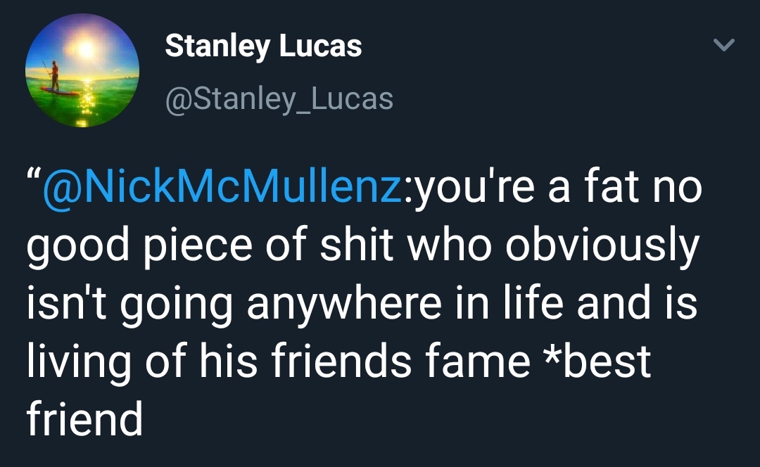 In 2012 she also supported Stan Lucas (Louis's childhood friend) in bullying Larries. He called them names and was basically attacking anybody with Larry Stylinson in their @ or name. Even after they told him to stop or leave them alone, he kept attacking them.