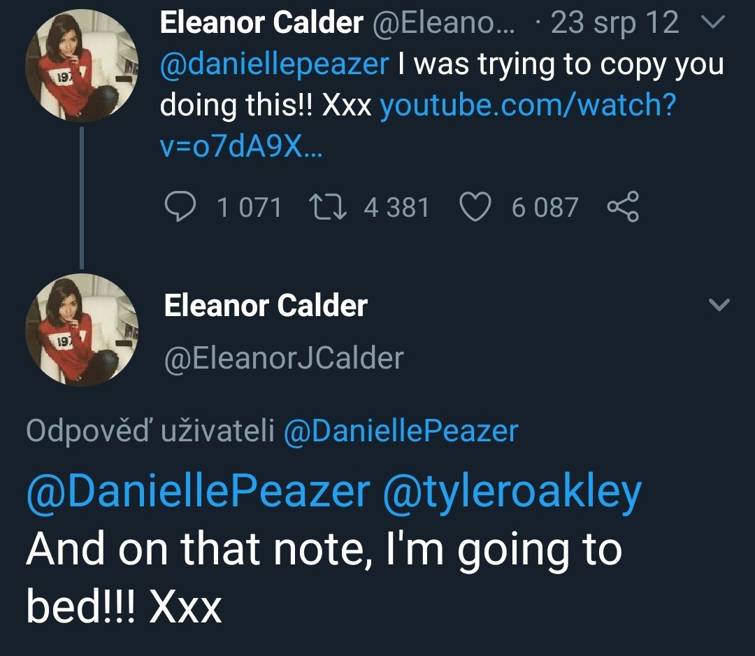 And lastly her tweet from 2012 to Danielle Peazer (Liam's ex and ex X-factor dancer) where she fat shamed someone dancing on carnival.This is the video she sent with her tweet: 