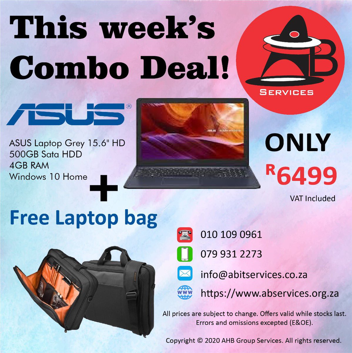 ahb_group's tweet image. Don’t miss out on this combo deal! 

#asus #abservices #combodeal #laptop