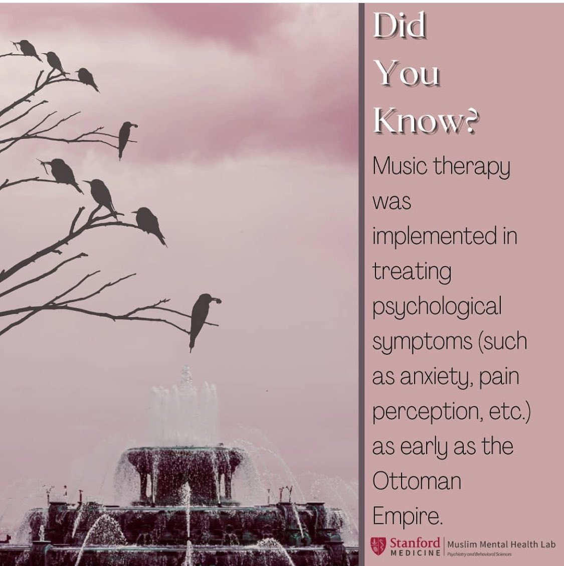 Misappropriation is the name of the game:Often credited to 17th C Europeans, hundreds of years earlier Muslims had already developed sophisticated treatments for  #mentalhealth using music therapy: nature sounds and intonations (maqamat) to bring up mood or clam anxiety1/5