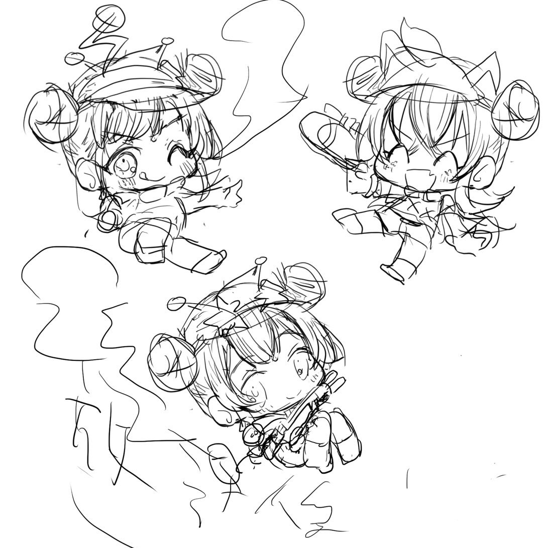 あいぱょに残ってた絵たちがどれも中途半端 