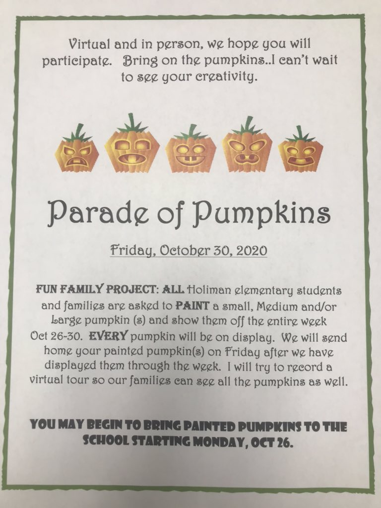 Ready, set, paint....bring those pumpkins Monday!!