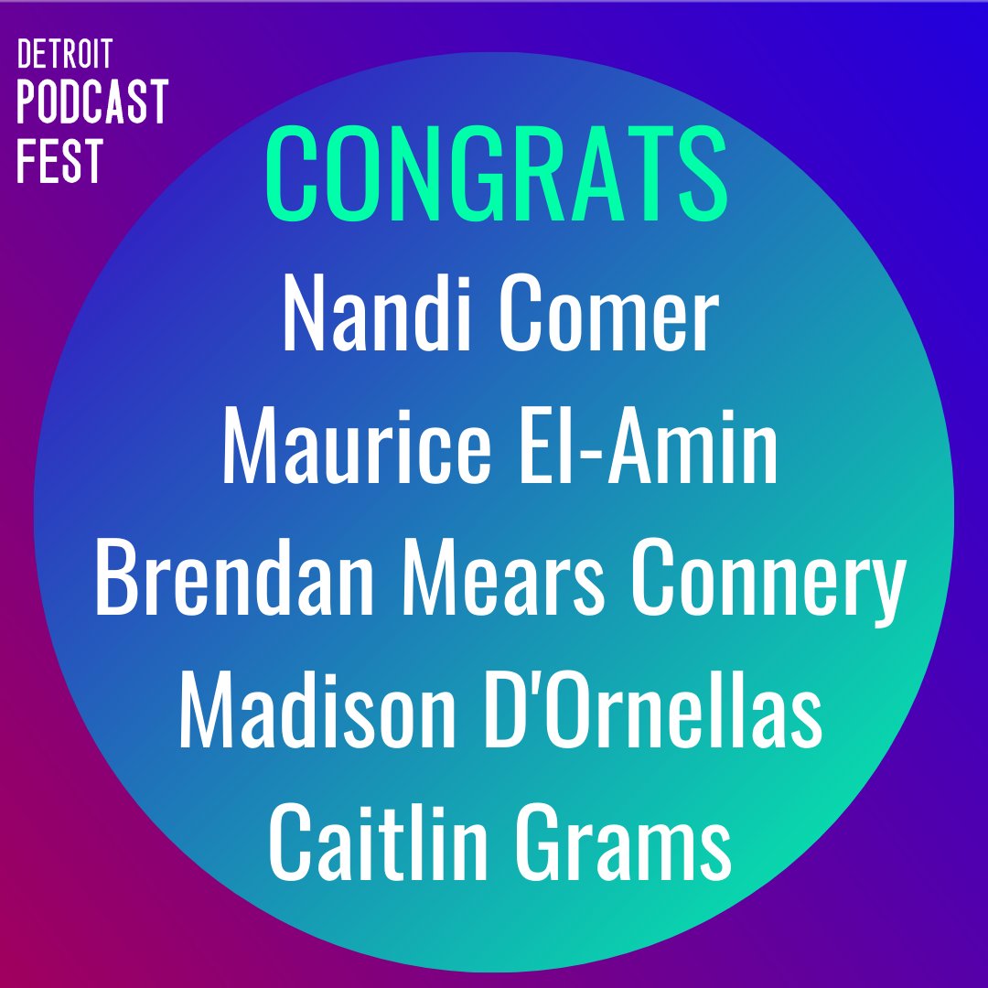 DetPodcastFest's tweet photo. Congratulations to the winners of the @samsontech Q2U Recording Pack! 
#DetroitPodcastFest
#DetroitPodCon2020 https://t.co/TDcdJ2sSKN