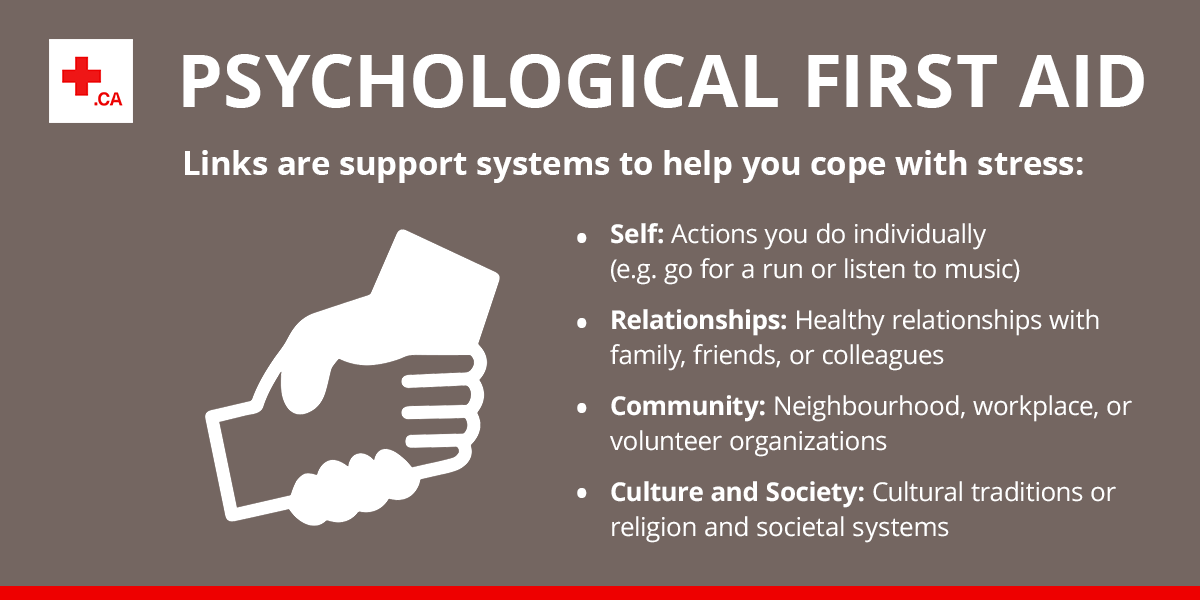 Do you know where to turn when you notice the signs of stress? A self-care plan can help you quickly identify these supports when you need them. Learn more 📲 redcross.ca/pfa #FirstAid #SelfCare