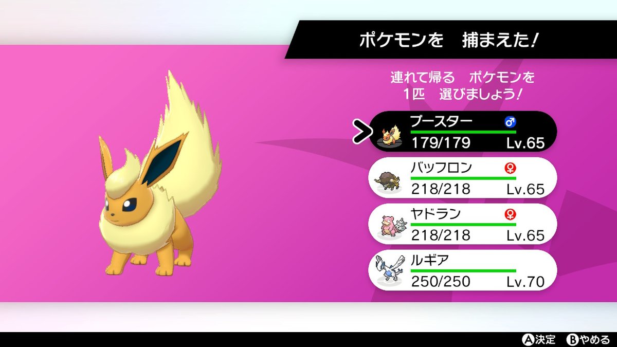 かぷちーの ブースターの色違いきた ポケモン剣盾 Nintendoswitch かぷちーの ブースターの色違いきた ポケモン剣盾 Nintendoswitch