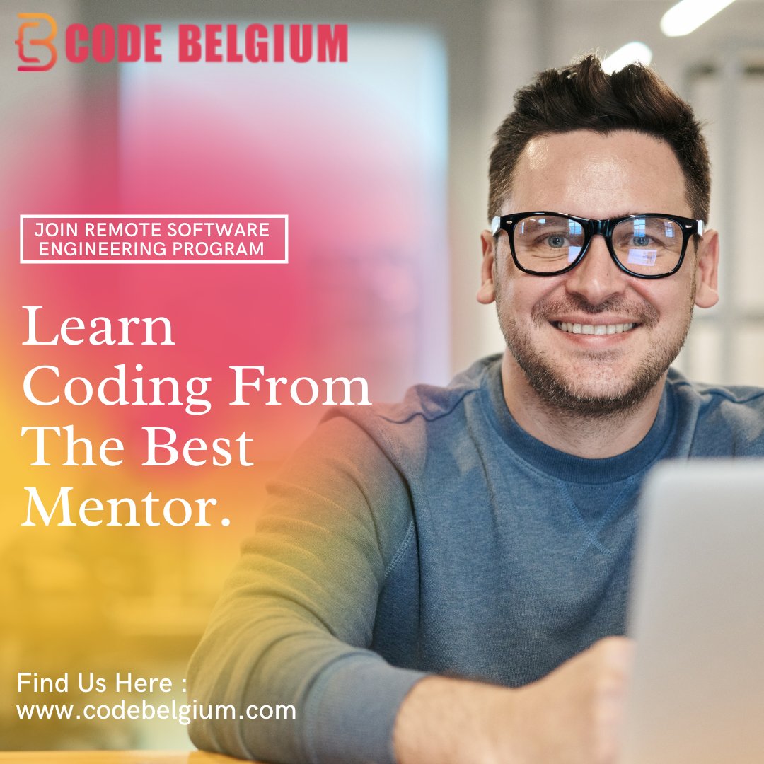 CodeBelgium's tweet image. Learn Coding From The Best Mentor. Join Remote Software Engineering Program.

Apply Today!

Follow @CodeBelgium for more!

Visit : codebelgium.com

#remoteprogram #fullstackdevelopers
#fullstackprogram #onlinementoring #codinghacks #remotesoftwareengineering

#codebelgium