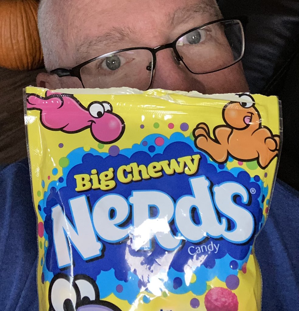 WWEArmstrong's tweet photo. Hey @JCLayfield , we would’ve demolished a bag of these back in the dizay during a Production meeting! #CoolRow  😎 https://t.co/LAWKDoUmBi