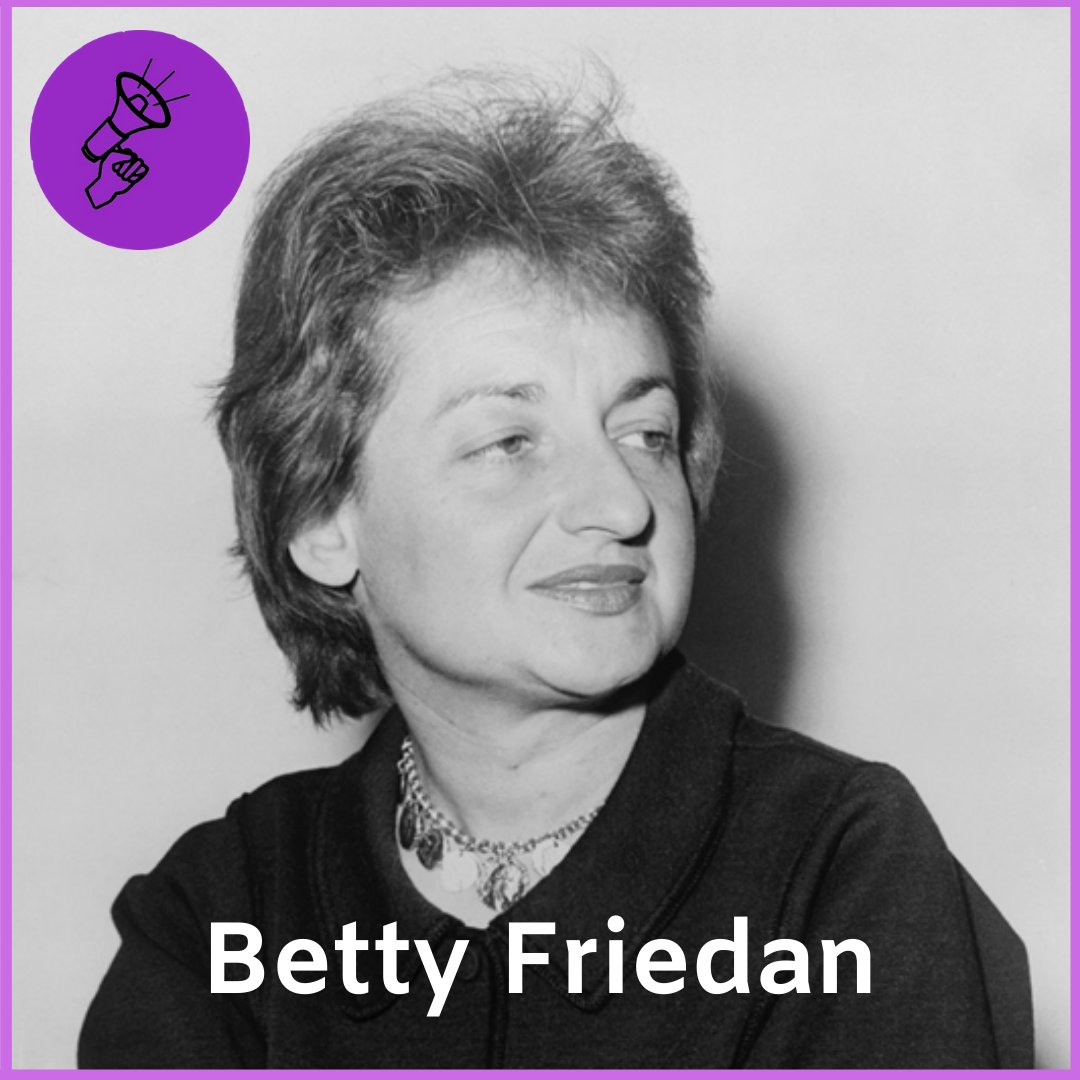 EmpoderadasMad's tweet photo. Betty Friedan (EE.UU., 1921 – 2006), autora de "La Mística de la Feminidad". #Historiadelfeminismo #feminismo #mujeresjóvenes #feministas #historia https://t.co/MrPvBovBV0
