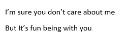 SHUTUP YOU WEEB OFC I CARE ABOUT YOU AND ITS SUPER FUN BEING WITH YOU OK  I WOULDN'T HANG OUT WITH ANY OTHER OTAKU OK!!!