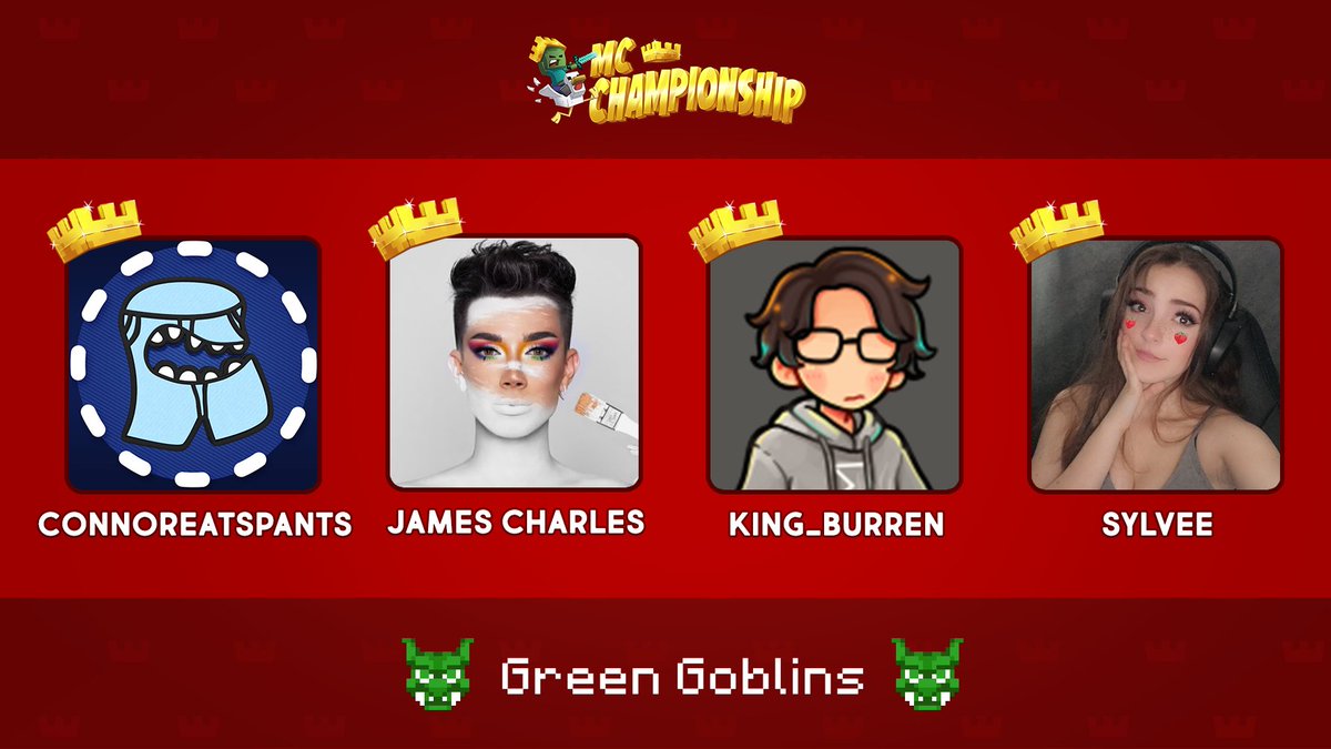 MCChampionship_'s tweet photo. Grab your snacks, pick your streams, MCC 11 begins in one hour😱

Due to ✨technical difficulties✨ @sylveemhm will be replacing @PeteZahHutt on team Green Goblins 👑 https://t.co/8hqRsunh5s