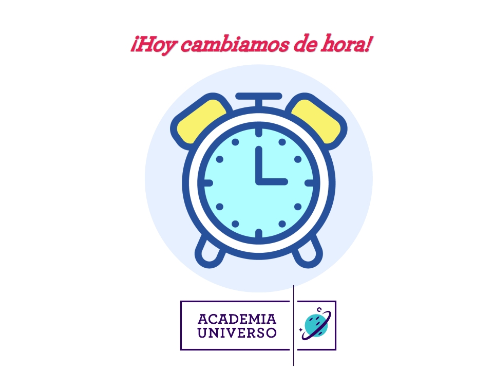 ¡Esta noche cambiamos la hora! ¡Que a nadie se le olvide! A las 3:00 volverán a ser las 2:00 lo cual supone una hora más de sueño, que seguro que a muchos nos vendrá fenomenal.