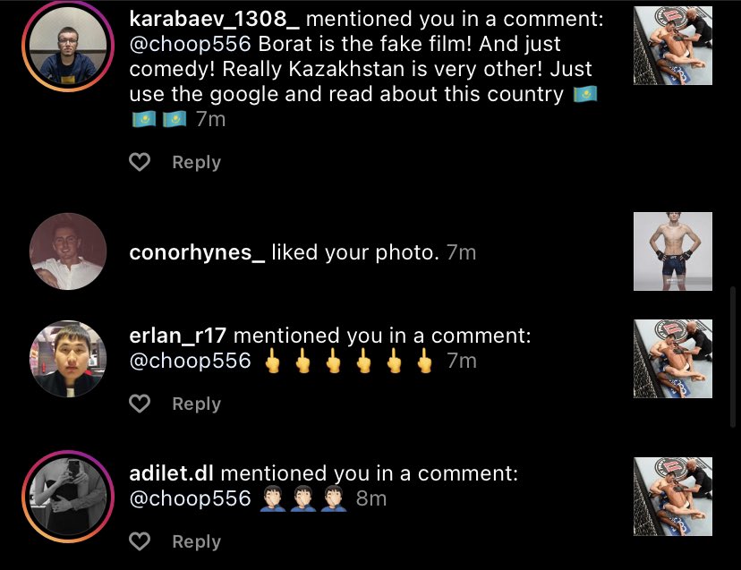 Apparently the people of Kazakhstan don’t appreciate Borat references...