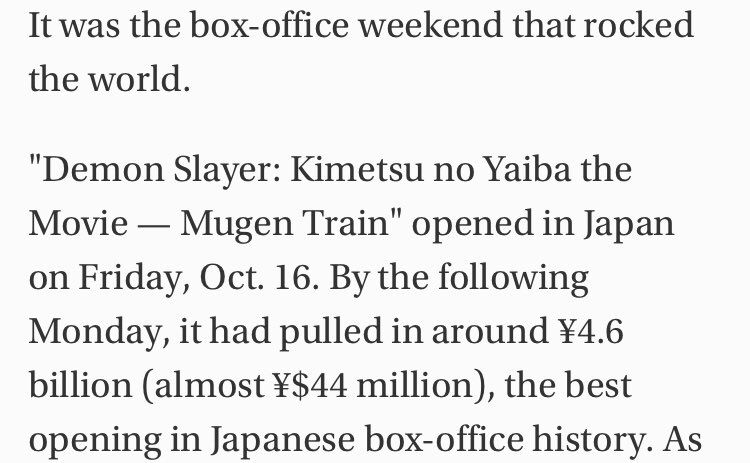 It also set the record for the best opening in Japanese Box-Office history with just it’s first movie.