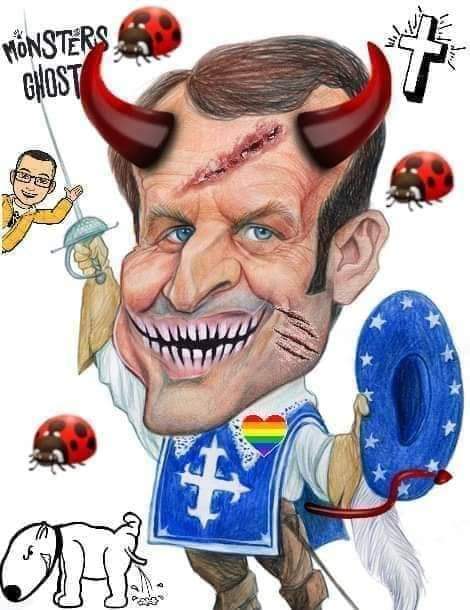NMorrena's tweet photo. Le terroriste Macron, le président état terroriste de la France 💩💩💩💩💩💩💩💩💩💩💩💩💩💩💩🖕🖕
#boycottfrance 
#مقاطعه_المنتجات_الفرنسيه https://t.co/glKR8l0fye