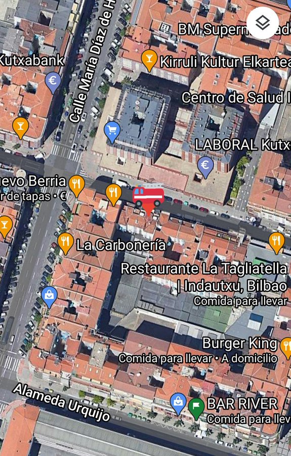 A.D.C.Bomberos Bilbao en Twitter: "Intervención para revisión/ saneamiento de fachada. C/ Licenciado Poza. Movilizada AEA del Parque de #Miribilla #suhiltzaileak #Bilbao #bomberos 🚨🚒 https://t.co/lmUxWPBAxU" / Twitter