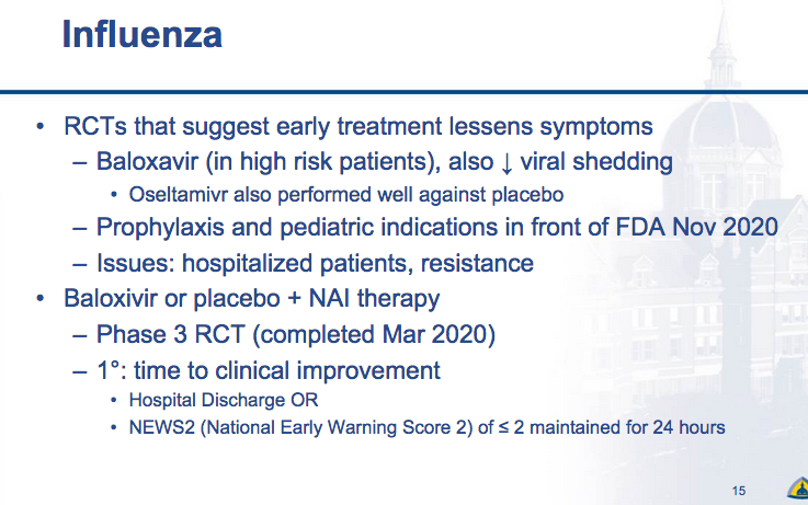 SAIRABT's tweet photo. #idweek2020 @idweek2020
What's hot in Clinical ID #idtwitter #idmedEd #baloxavier @PaulPauwaert #CAPSTONE2 @MichaelGIsonMD #Influenza https://t.co/xuxGkyaBt1 https://t.co/u2R0YBYc4p