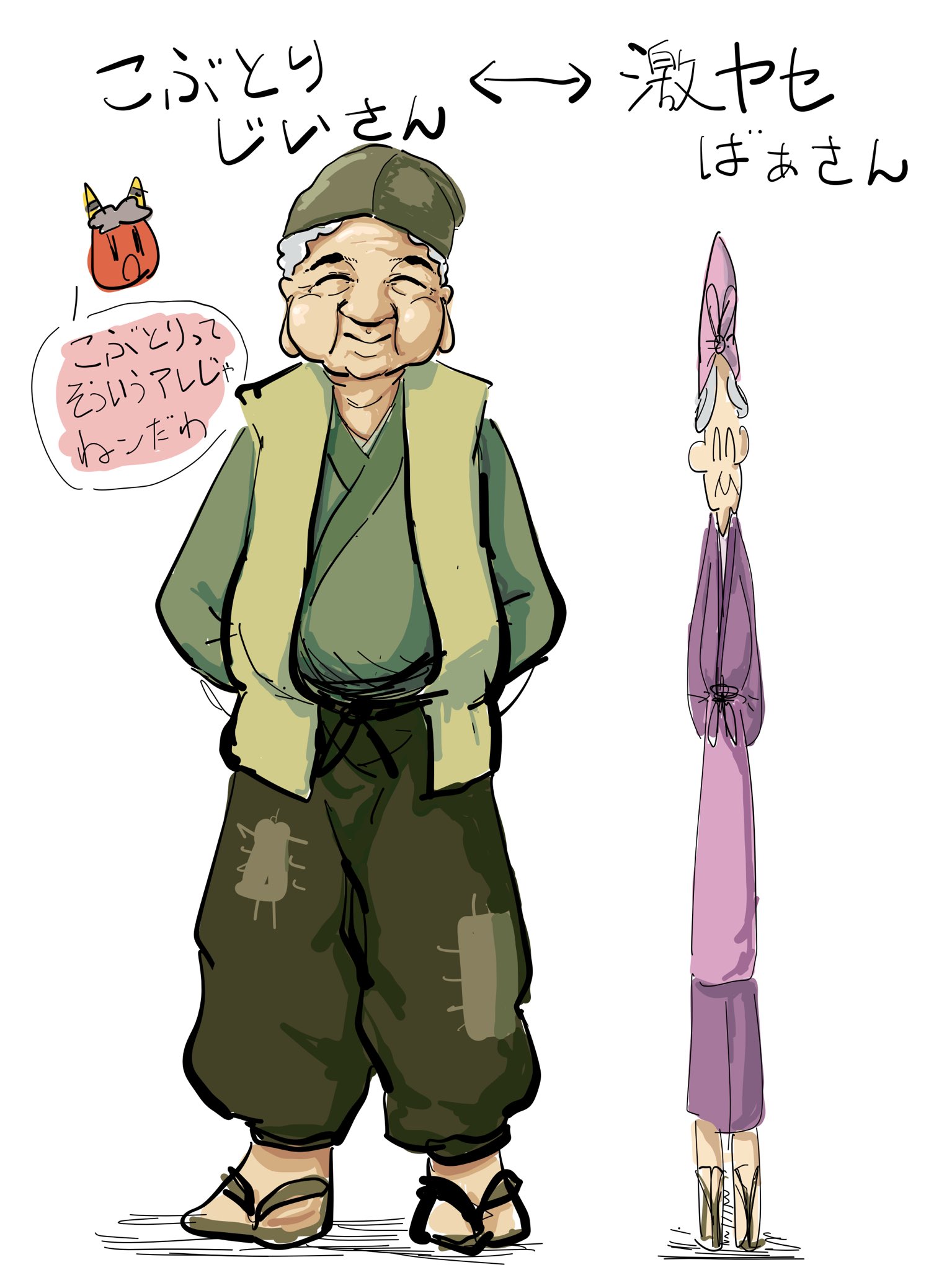 事 象 こぶとりじいさん 激ヤセばあさん のイラストです T Co Xcqs4ms0sz Twitter 事 象 こぶとりじいさん 激ヤセばあさん のイラストです T Co Xcqs4ms0sz Twitter