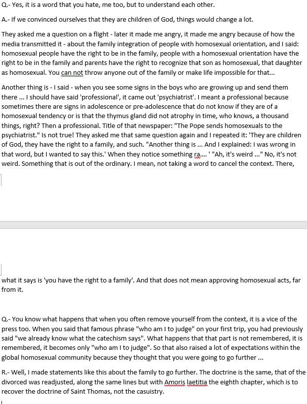 I'd like to also draw attention to his statements on this matter from 2 interviews, (img 1) one march 5 2014 with Cronache and (imgs 2+3) one May 2019 (the one the frankenstein clip in the Afkineesvky doc was made from ITSELF - but the uncut version supplied to him by the DfC):