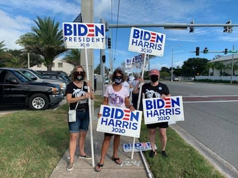 BAMActivists's tweet image. We are on it today! Sign waving at Beaches library, lit drops &amp;amp; vote curing with @DuvalDEC  @now_jax  @BAM @JaxYoungDems  Beaches Democratic Club #vote2020