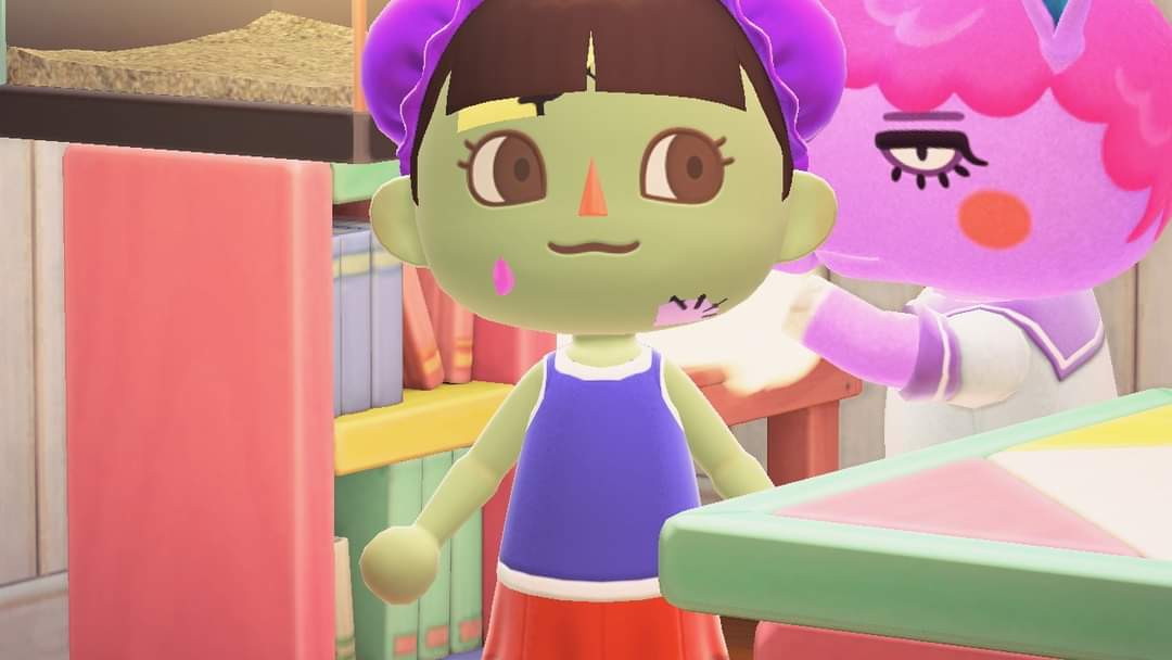 ShimmerSFX's tweet photo. I was playing AC &amp; found out that Renée was in an MSI cover band! 
@MSI #MSI #MindlessSelfIndulgence #FGWSSS #ACNH #AnimalCrossing #AnimalCrossingNewHorizons https://t.co/tFj9Quzoiw