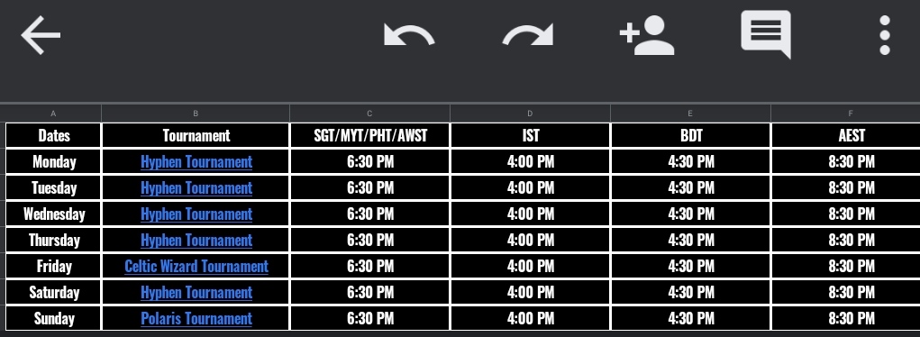 CriticalOpsAT's tweet image. Schedule for Critical Ops Asia Cups.
