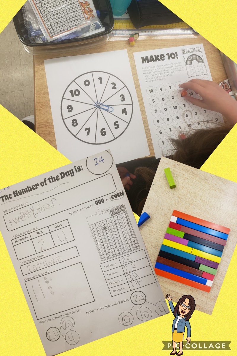 Our 2/3s have been reviewing representations of numbers and exploring ten pairs and the commutative property! 🐝🧮<a href="/stringerbees/">Arthur Stringer PS</a> #beesomebody #TVDSBMath