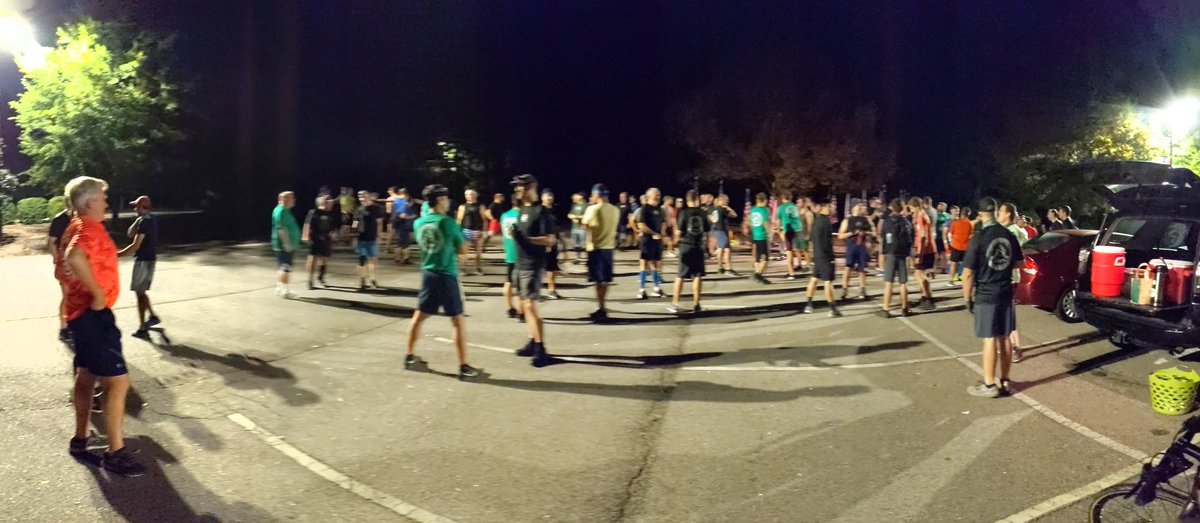 Plainpocket's tweet photo. Big Day at the #F3CarpexOdyssey.
What did we have, like 77 pax between two groups excluding the #F3SAG.#F3CSAUP @F3Carpex @F3SouthWake #F3NorthWake https://t.co/wWI6fdewMc