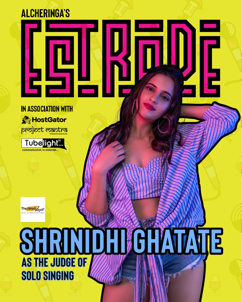 alcheringaiitg's tweet photo. Presenting @shrinidhi496 as judge for #solo #singing #competition as part of #estrade
Head over to https://t.co/KkrK4s8U1N for more info.
#sing #indianidol #onlinecompetition #alcher https://t.co/6VlPwJDSYL